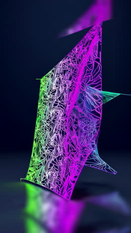 formas geométricas de neón abstractas