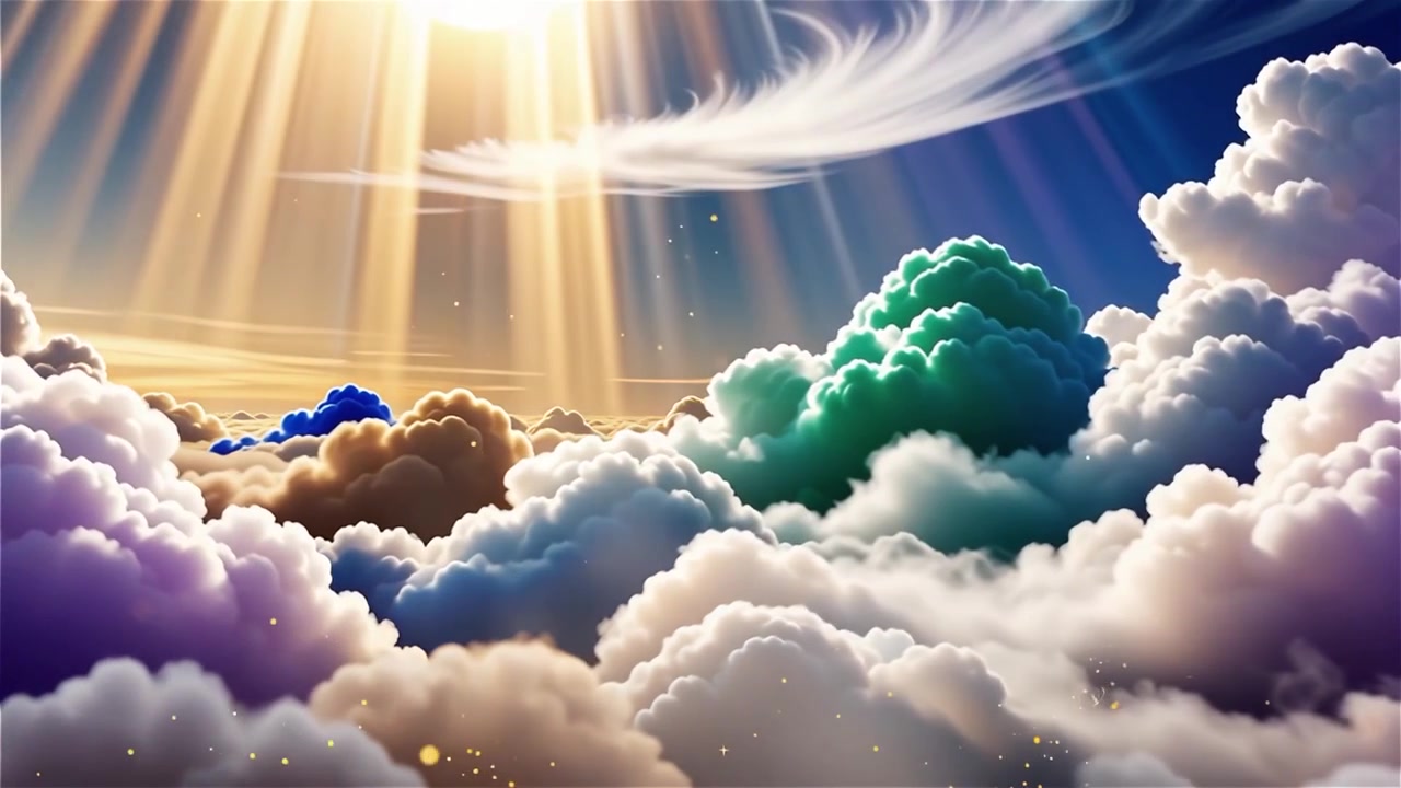 Sfondo di Adorazione Cristiana con Luce Celeste