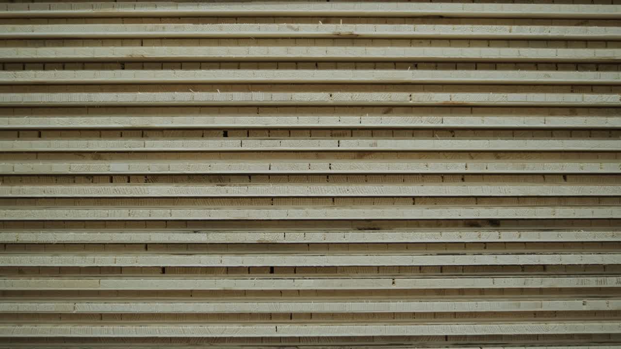 Close-up of Stacked Wooden Planks Background