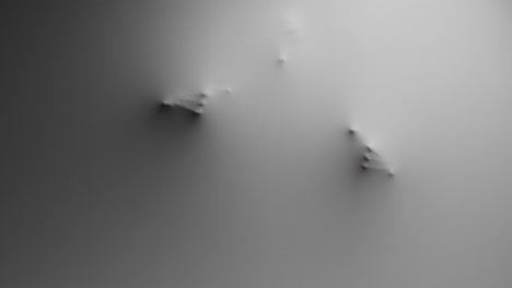 a scary silhouette of a woman appears from the white wall