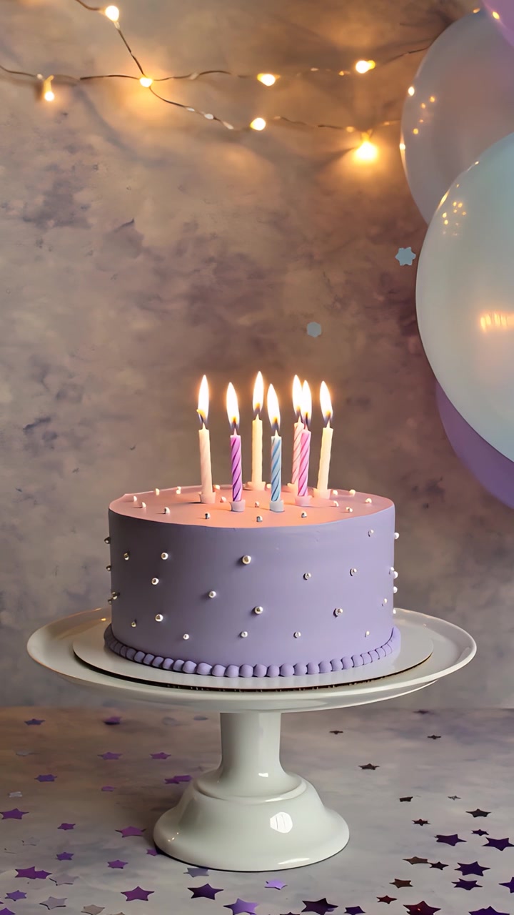 Sfondo di compleanno con palloncini 4K