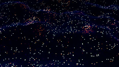 abstract futuristic glowing virtual neural network seamless 3d animation