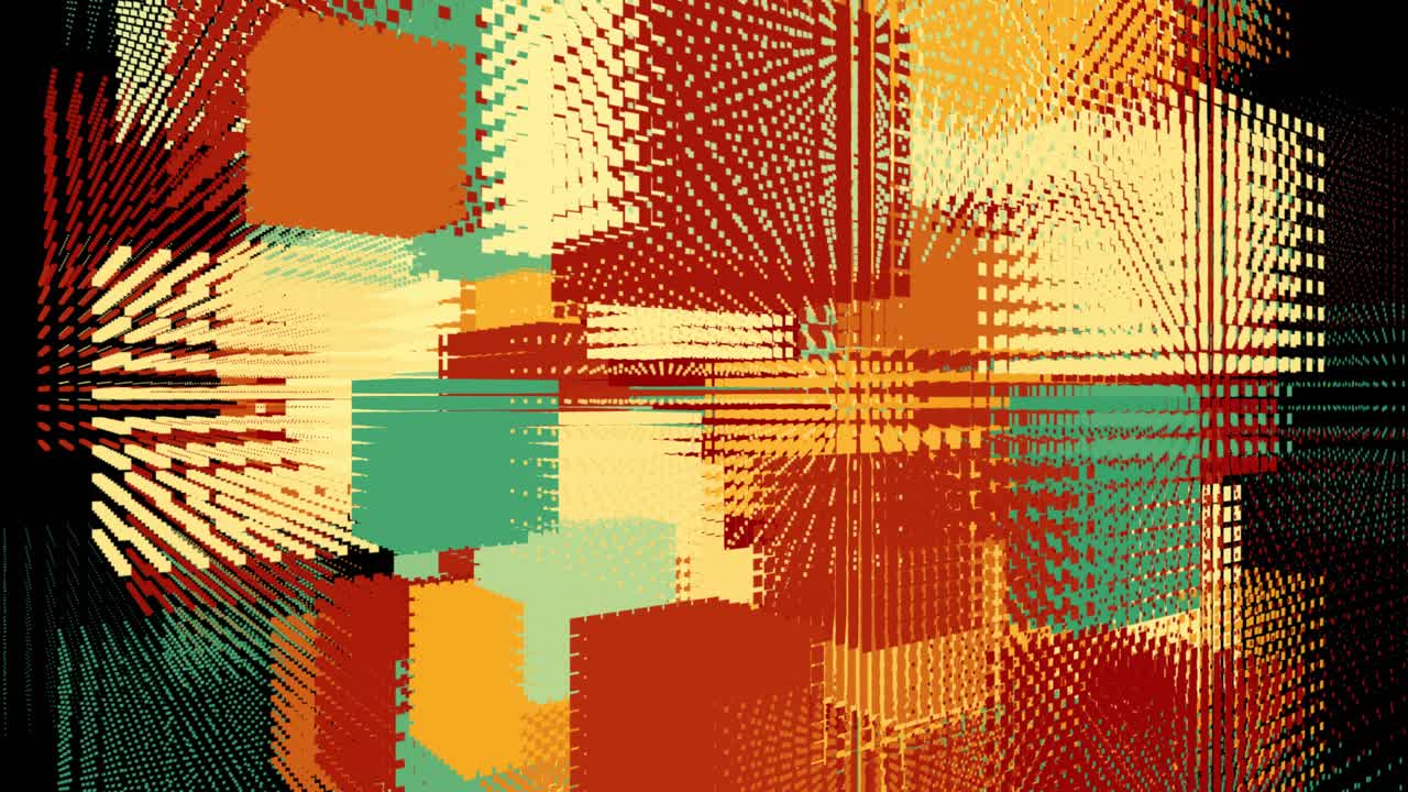 gráficos cuadrados hud racha de luz fondo colorido fondo de bucle sin interrupción 4k