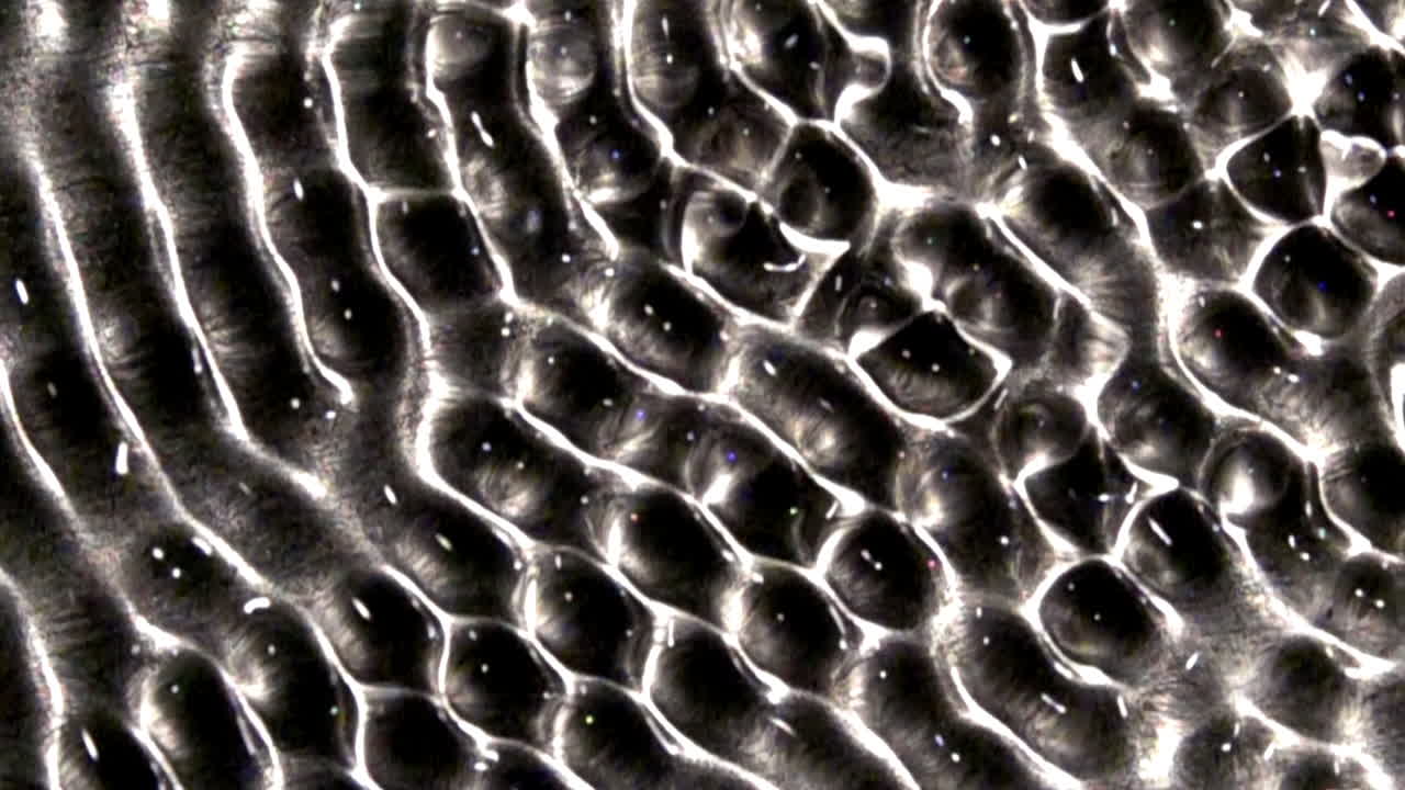 정재파는 액체 매질에서 대각선으로 진동하고 맥동합니다.