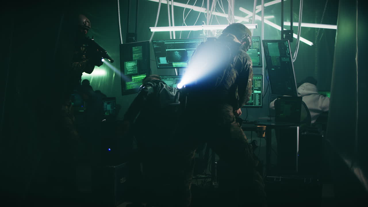 Military Operation in a Cyber Security Facility