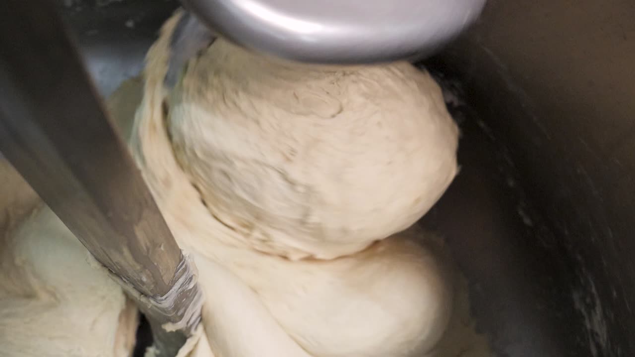 Dough Mixing in Commercial Kitchen