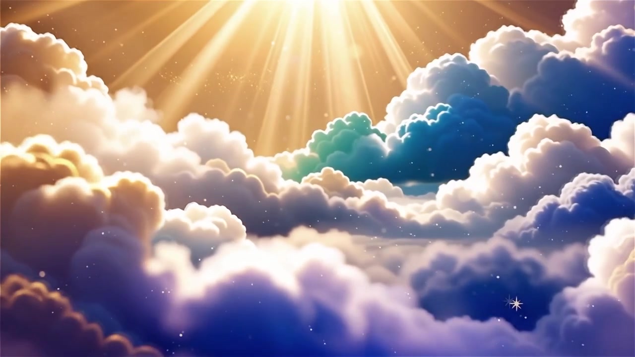 Sfondo di Adorazione Cristiana con Luce Celeste