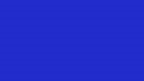 animación de texto de agradecimiento y senderos azules sobre fondo azul