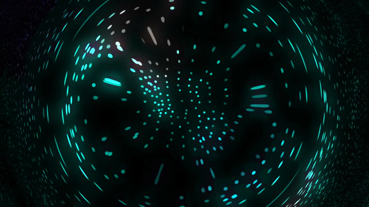 Abstract Glowing Tunnel
