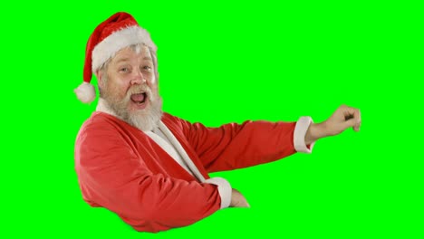 Portrait-of-happy-santa-claus-singing-song