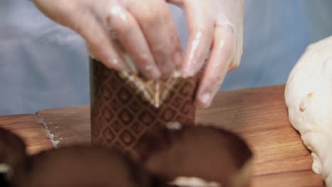 preparing easter bread (kulich)