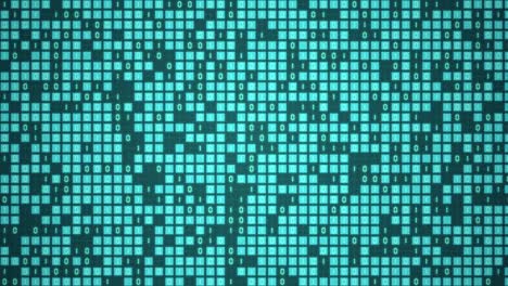 código de datos digitales futuristas 3d pantalla de ondas de color verde fondo abstracto
