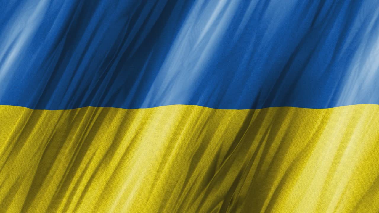 우크라이나 국기 - 3d 애니메이션