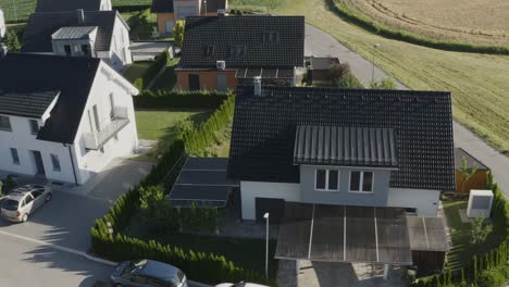 Aerial-view-of-beautiful-subdivision-in-Suburbs-of-Slovenj-Gradec