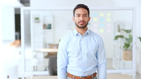 retrato de un hombre de negocios confiado de pie