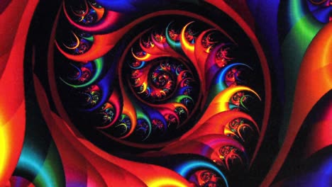 fractal red vortex spinning background