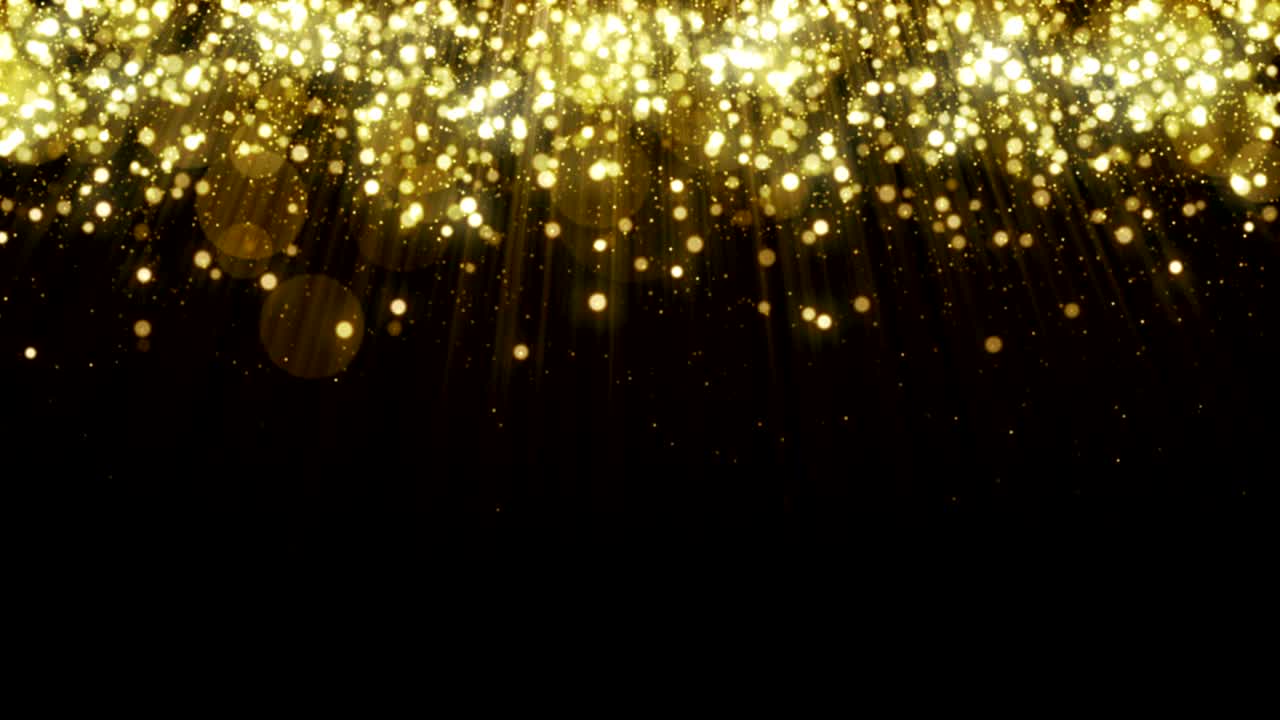 입자 금 반이는 보케상 먼지 추상적인 배경 루프