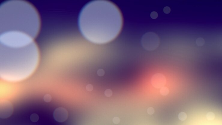 Blurred night cityscape glowing with vibrant lights