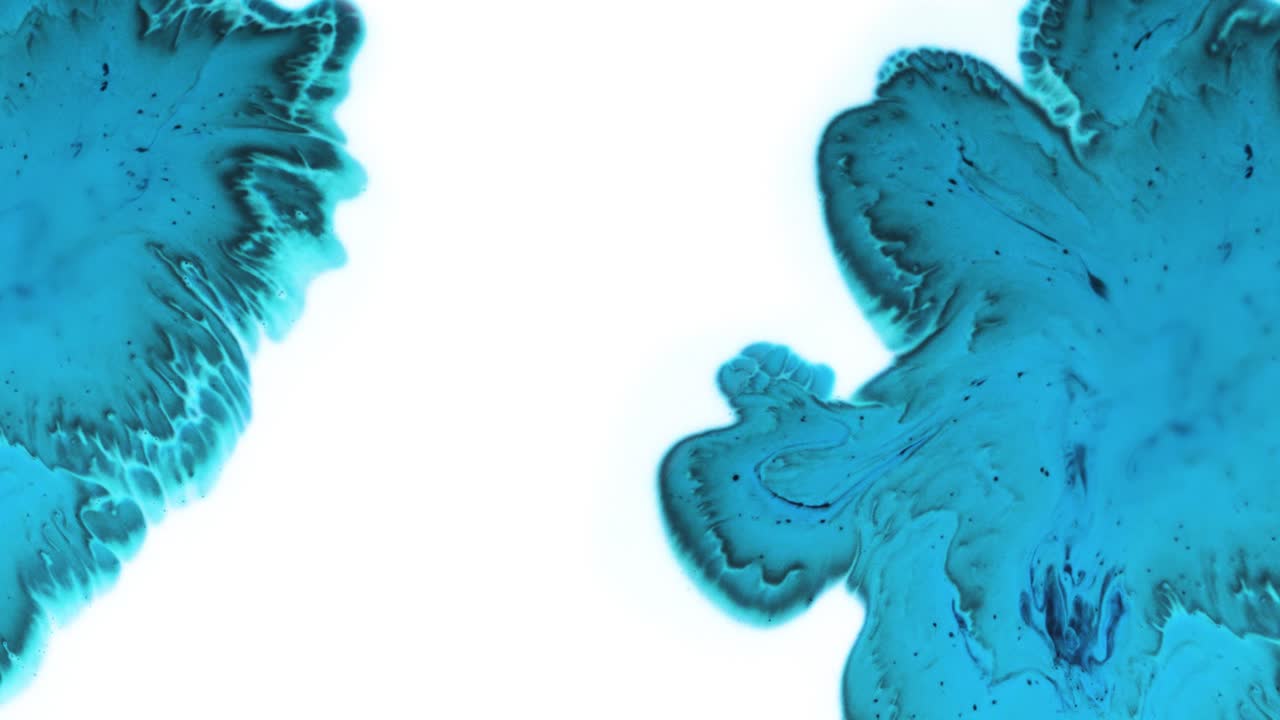 arte líquido abstracto - colores de tinta - azul blanco, uhd