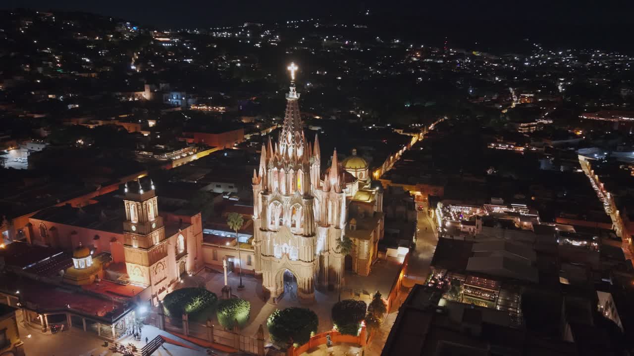 San Miguel church at the night