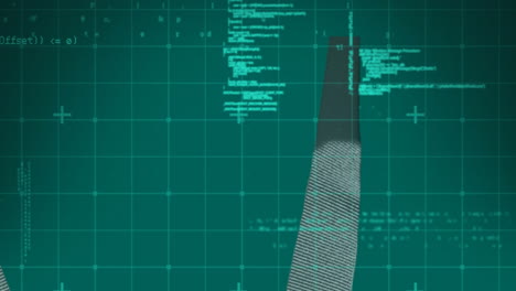 animación del procesamiento de datos sobre formas