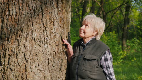 Senior Woman in a Forest