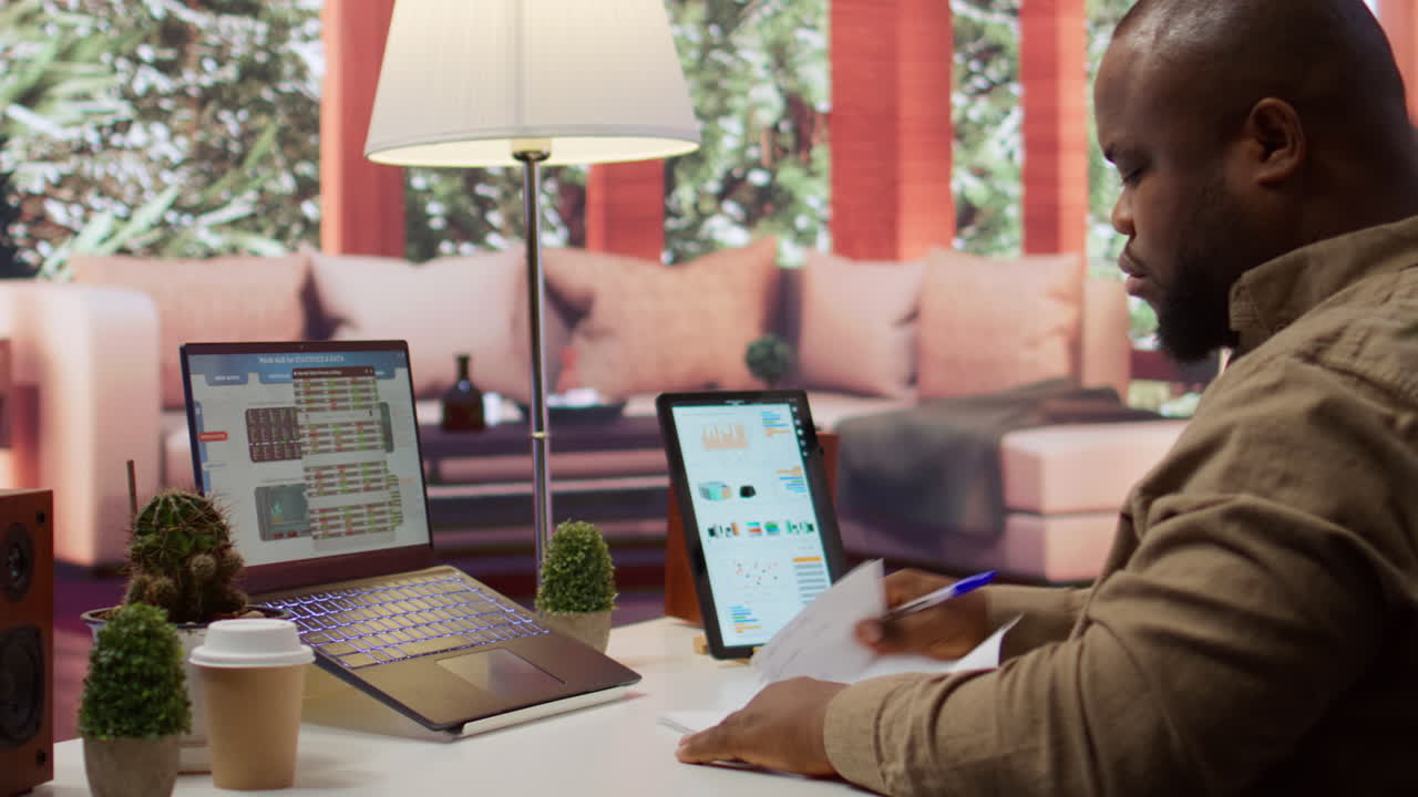 Financial manager taking notes for a new funding strategy