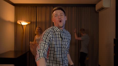 cool guy clubbing at the party