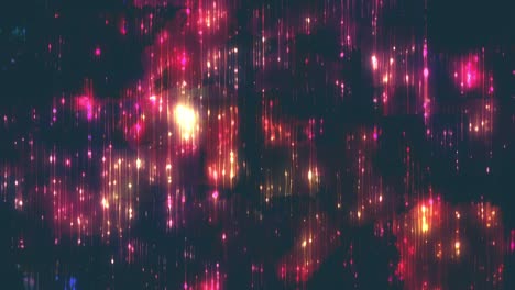 glowing abstract glitter background loop