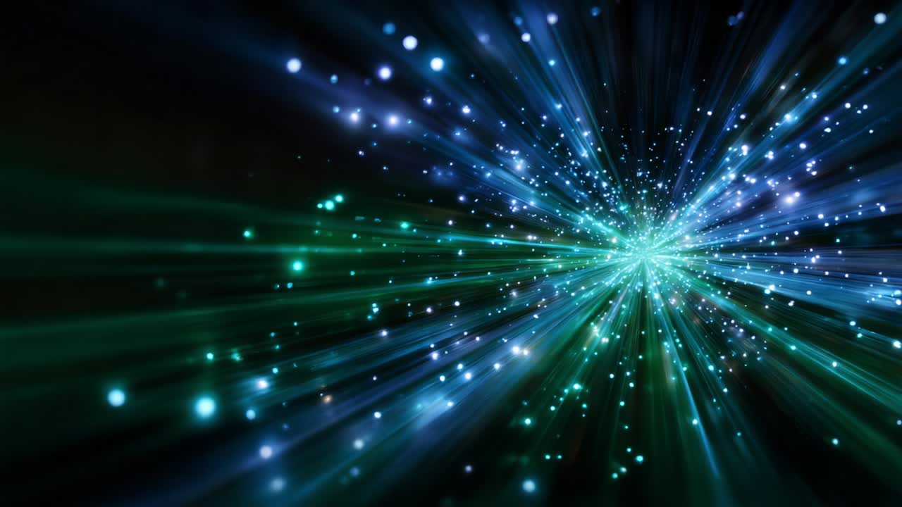 A Mesmerizing Journey Through a Cosmic Display of Light and Color, Where Brilliant Particles Collide and Radiate Energy in an Expansive Universe, Capturing the Essence of Celestial Wonder