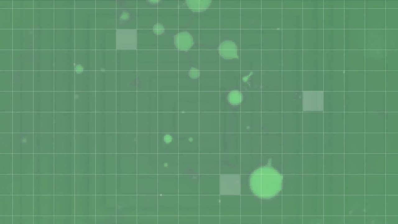 緑の背景上のスポットのアニメーション