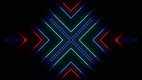 fondo geométrico abstracto de luz de neón