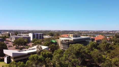 vista panorámica aérea de la ciudad de los edificios de joondalup en un día soleado