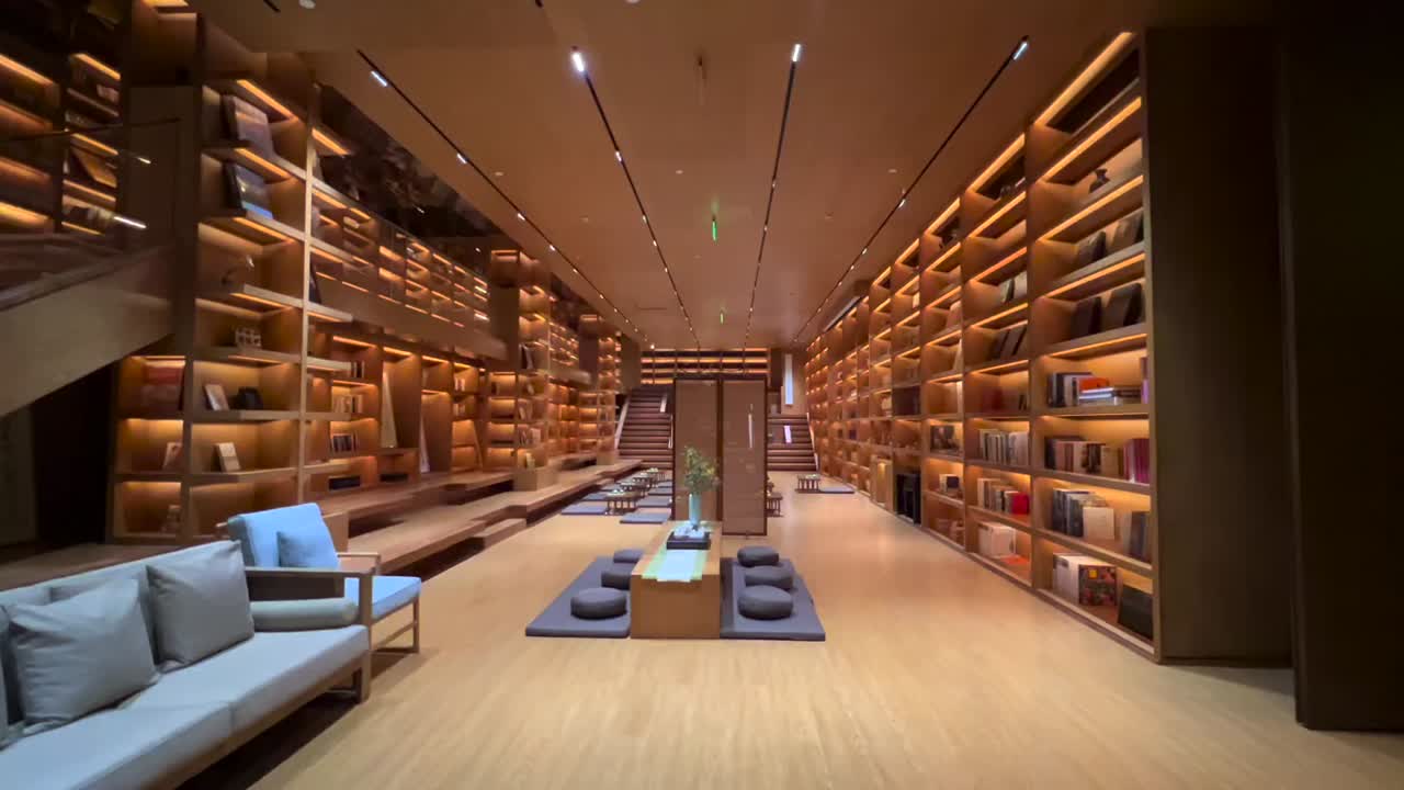 Chinese library in Chengdu China