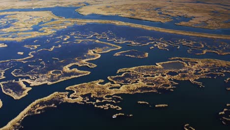 Aerial-view-of-the-Dalyan-Delta-in-autumn