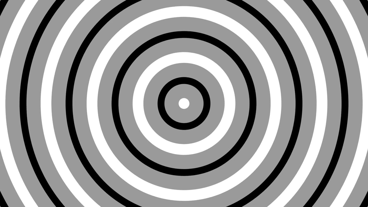 Abstract Animation of Expanding Concentric Circles Changing Color