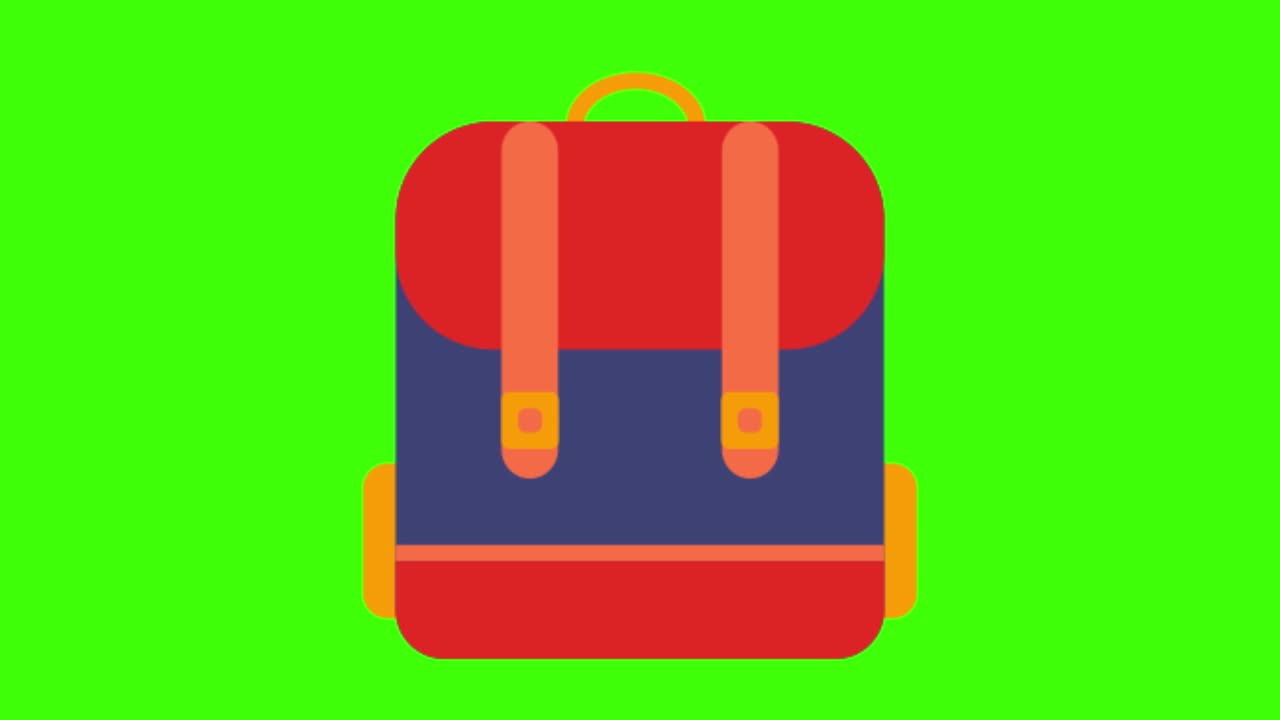 녹색 화면에 있는 배 아이콘의 애니메이션