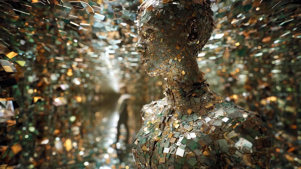 Mosaic Sculpture Art Installation
