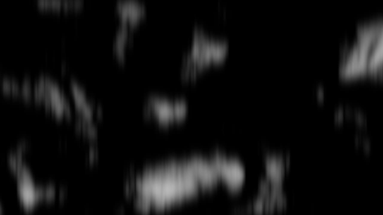 Seamlessly loopable animation effect flying in a straight through the clouds moving fast with black background.