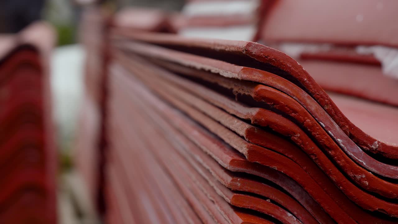 빨간색 지붕 타일