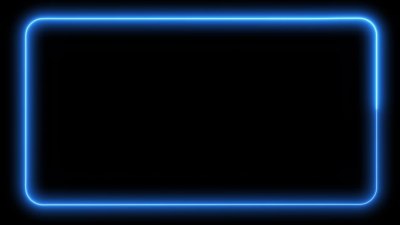 검은색 배경에 파란색 전기 기술 웹 배너 템플릿 - 루프