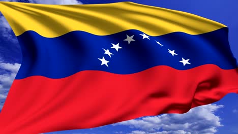flag of venezuela (looping, alpha channel)