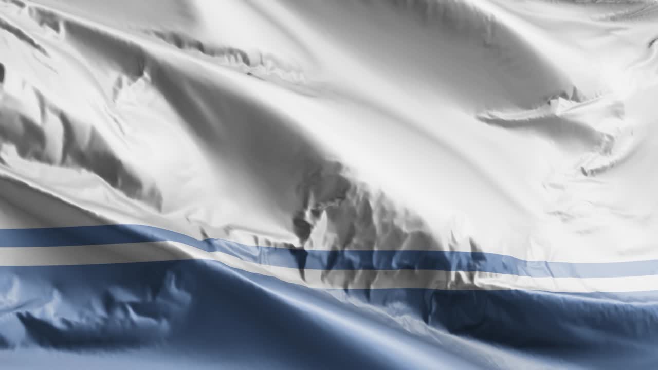 알타이 공화국의 발이 바람에 흔들리고, 알타이공화국의 배너가 바람에 떠다니고, 배경이 완전히 가득 차 있고, 10 초의 루프가 있습니다.