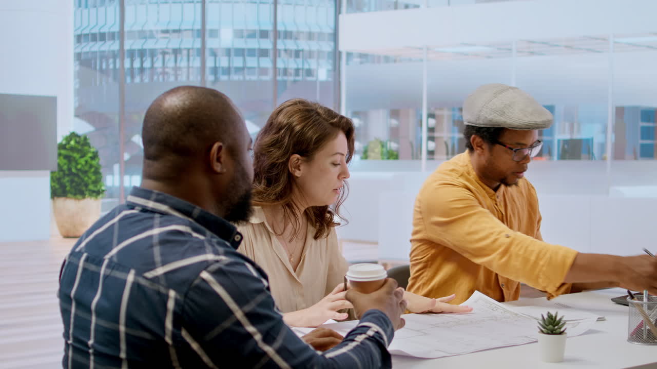 Entrepreneur planning investment during professional office tour led by realtor