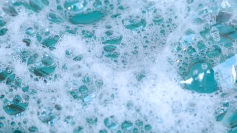 close-up of bubbles forming on water surface