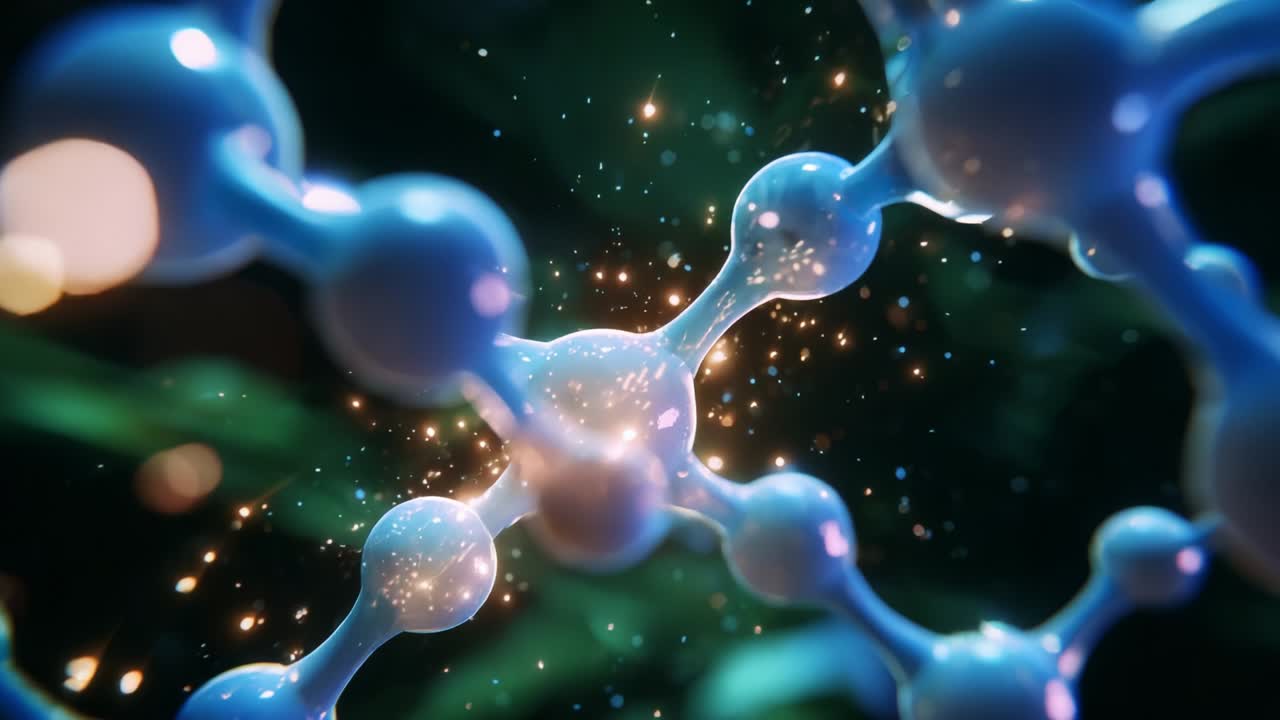 Exploring the Mysteries of Molecular Structures: An In-Depth Journey Through the Fascinating World of Atoms and Bonds, Revealing the Complexity of Life at the Microscopic Level with Stunning Visual Depth and Detail