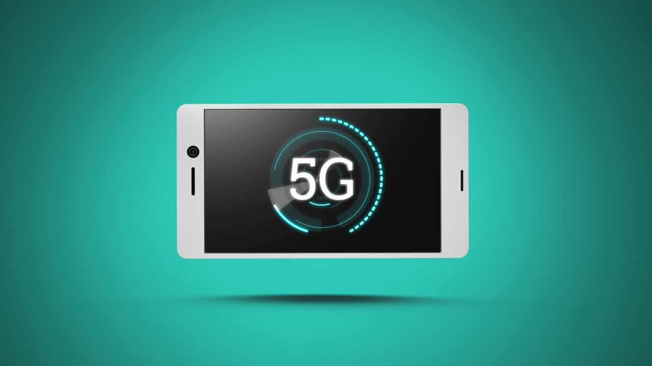 5G displayed on smartphone