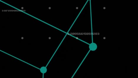 procesamiento de datos en fondo negro