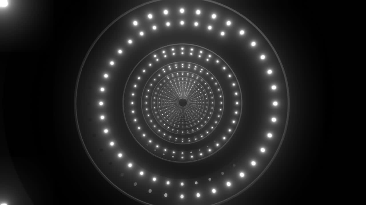 Tunnel di luce astratto e luminoso