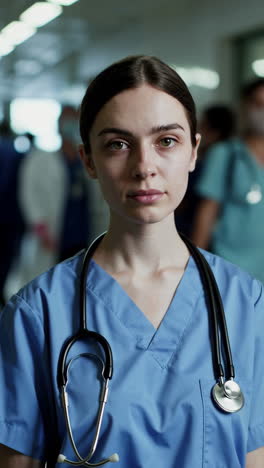 female nurse in hospital